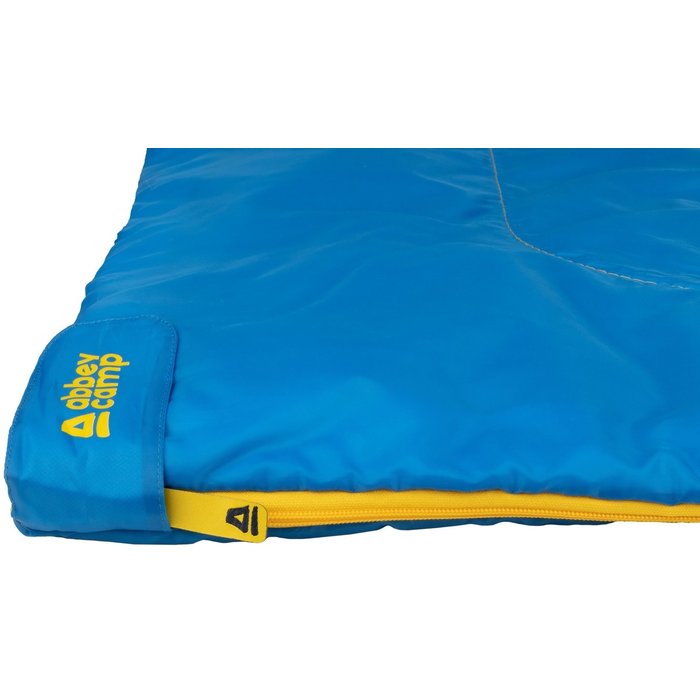 Abbey Camp® Abbey Camp® - Sleeping bag Blanket Style Summer • TARIFA-13 • Cobalt/Yellow
