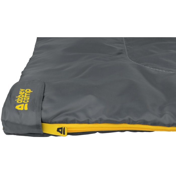 Abbey Camp® Abbey Camp® - Sac de couchage Couverture Style Summer • TARIFA-13 • Gris/Jaune