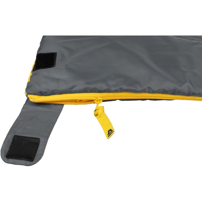 Abbey Camp® Abbey Camp® - Sleeping Bag Blanket Summer Model • TARIFA-13 • Gray/Yellow