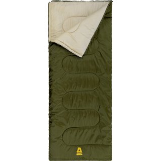 Abbey Camp® Sleeping Bag Blanket Model • AMSTERDAM-07 • Army green/sand