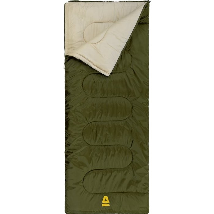Abbey Camp® Abbey Camp® - Slaapzak Dekenmodel • AMSTERDAM-07 • Legergroen/Zand