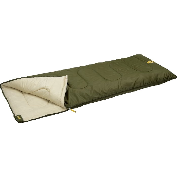Abbey Camp® Abbey Camp® - Slaapzak Dekenmodel • AMSTERDAM-07 • Legergroen/Zand