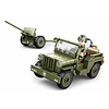 Sluban Allied jeep with Anti-Aircraft guns M38-B0853 - #16140