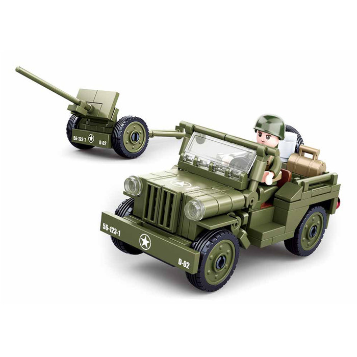 Sluban Sluban - Allied jeep with Anti-Aircraft guns M38-B0853 - #16140