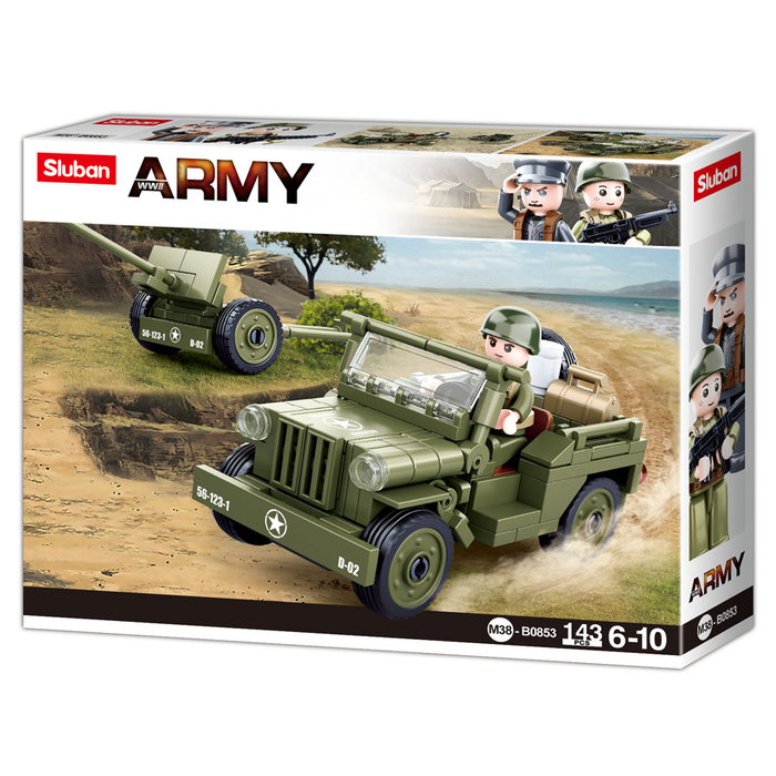 Sluban Sluban - Allied jeep with Anti-Aircraft guns M38-B0853 - #16140