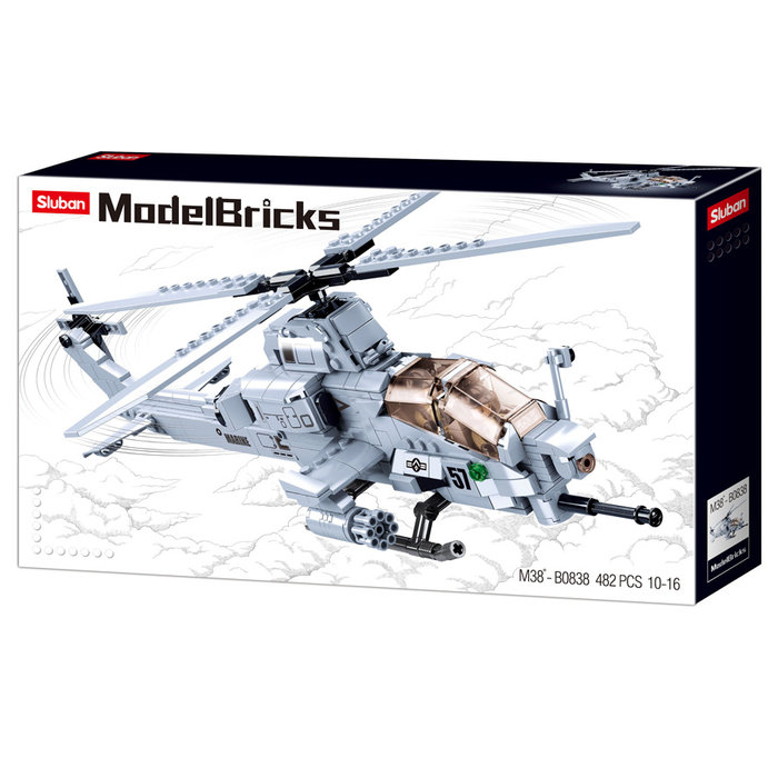 Sluban Sluban - Attack Helicopter M38-B0838 - #16117