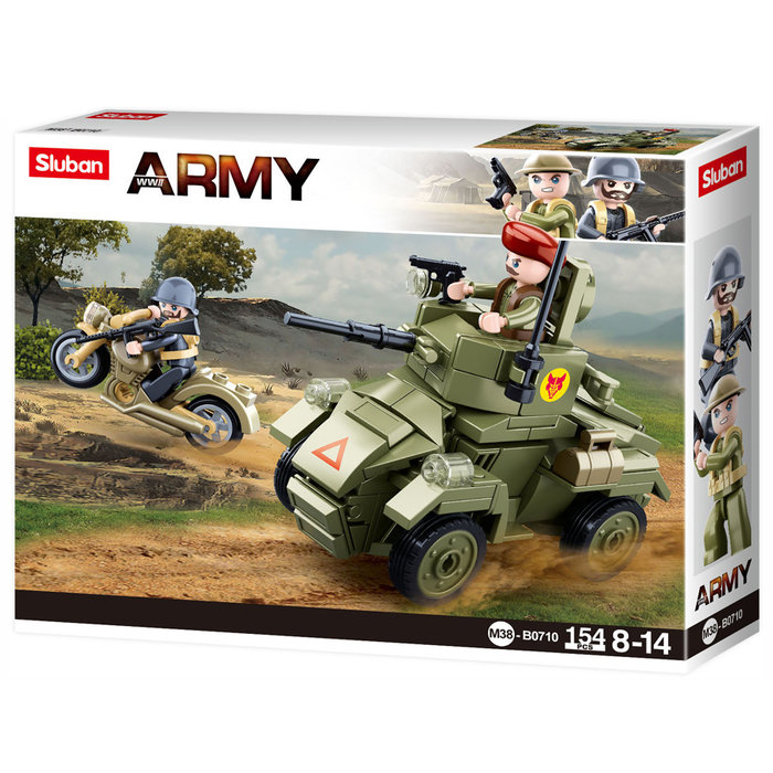 Sluban Sluban - Small English Armored Vehicle M38-B0710 - #16153