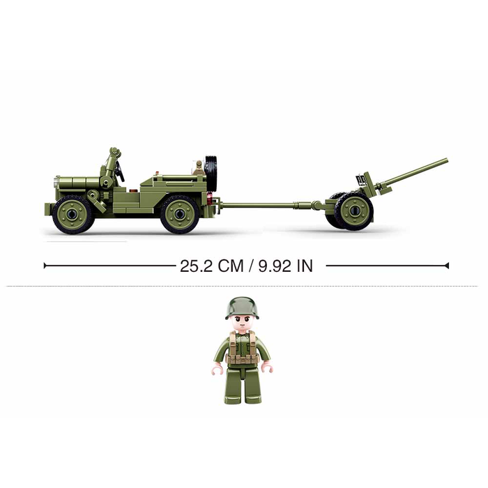 Sluban Sluban - Allied jeep with Anti-Aircraft guns M38-B0853 - #16140