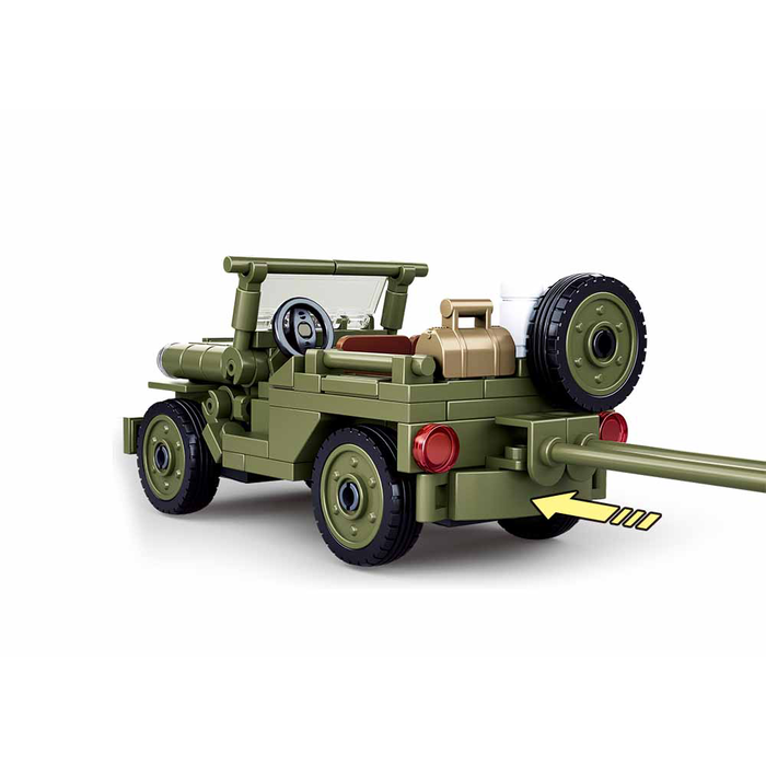 Sluban Sluban - Allied jeep with Anti-Aircraft guns M38-B0853 - #16140