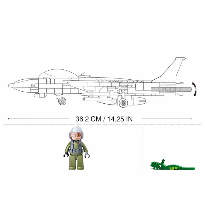 Sluban Sluban - Modern jet fighter M38-B0755 - #16145