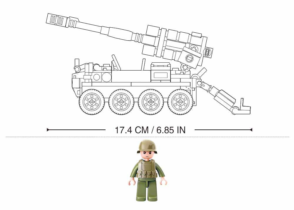 Sluban Sluban - 8x8 All terrain Assault Vehicle M38-B0751 #16166