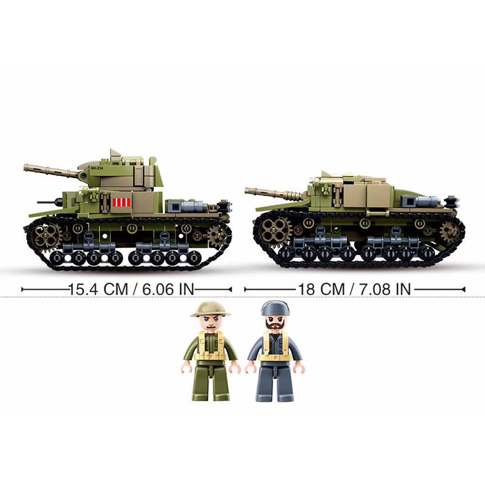 Sluban Sluban - Medium Italian tank 2in1 M38-B0711 - #16148