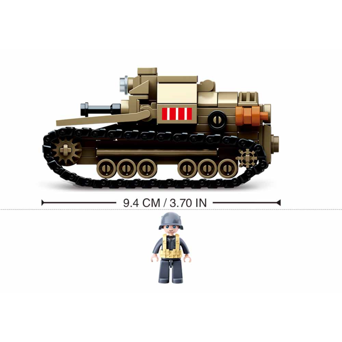 Sluban Sluban - Small Italian tank M38-B0709 - #16138