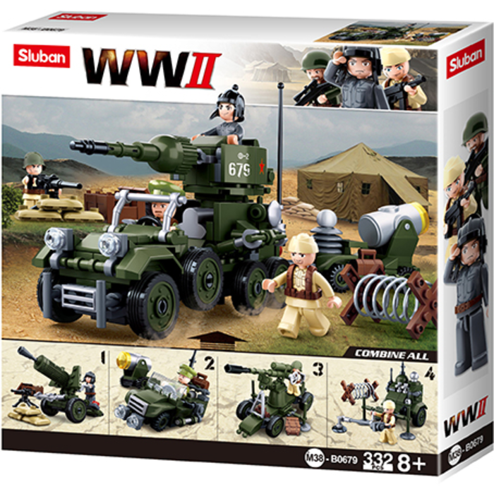 Sluban Sluban - WWII - Giftbox 4 in 1 M38-B0679 - #16124