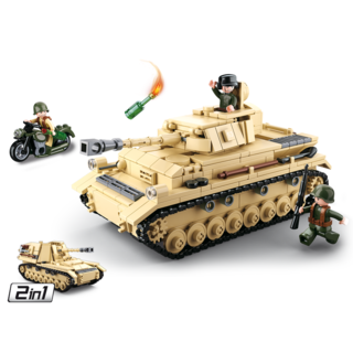 Sluban WWII - German Tank M38-B0693 - #16110