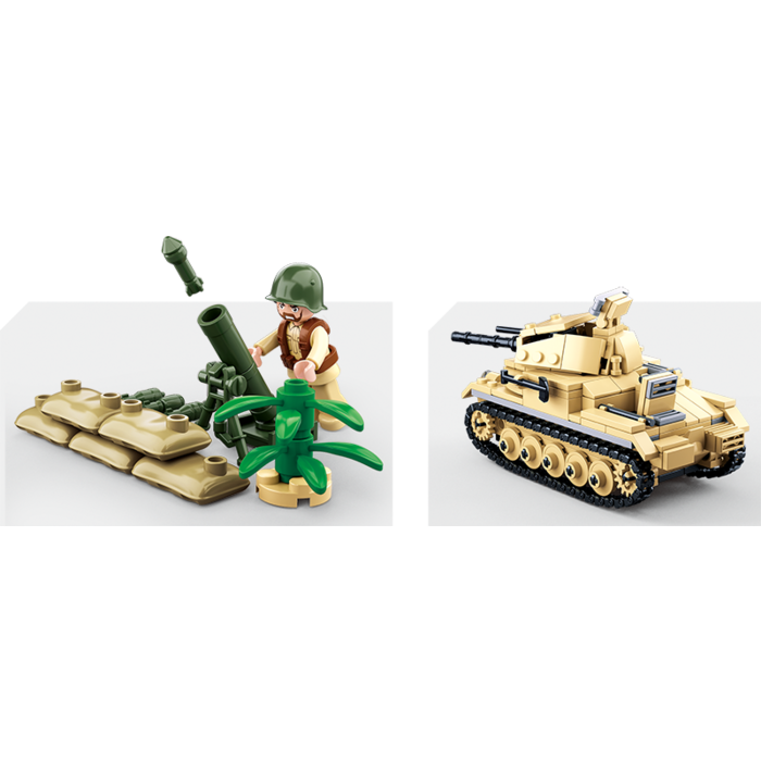 Sluban Sluban - WWII - Small German Tank M38-B0691 - #16096