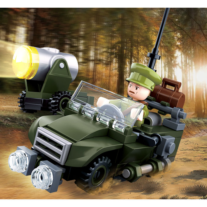 Sluban Sluban - WWII - 4in1 Army model B M38-B0678B - #16131