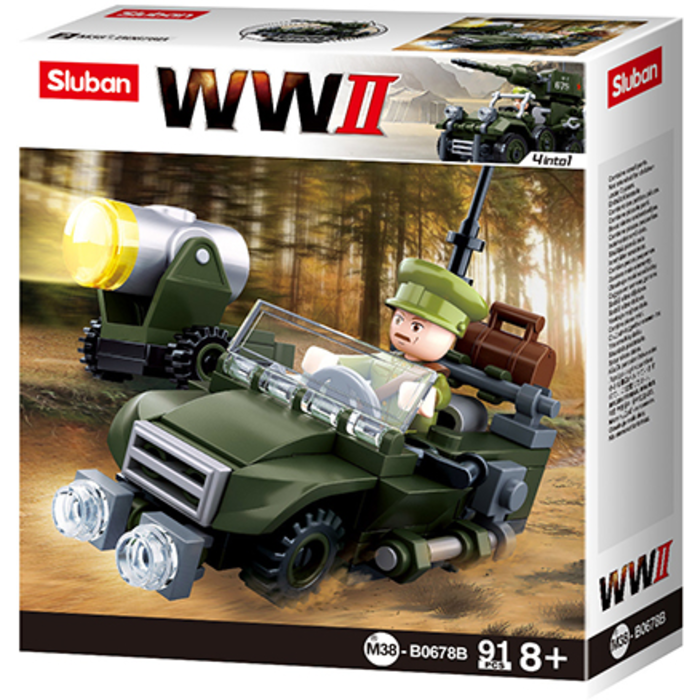 Sluban Sluban - WWII - 4in1 Army model B M38-B0678B - #16131