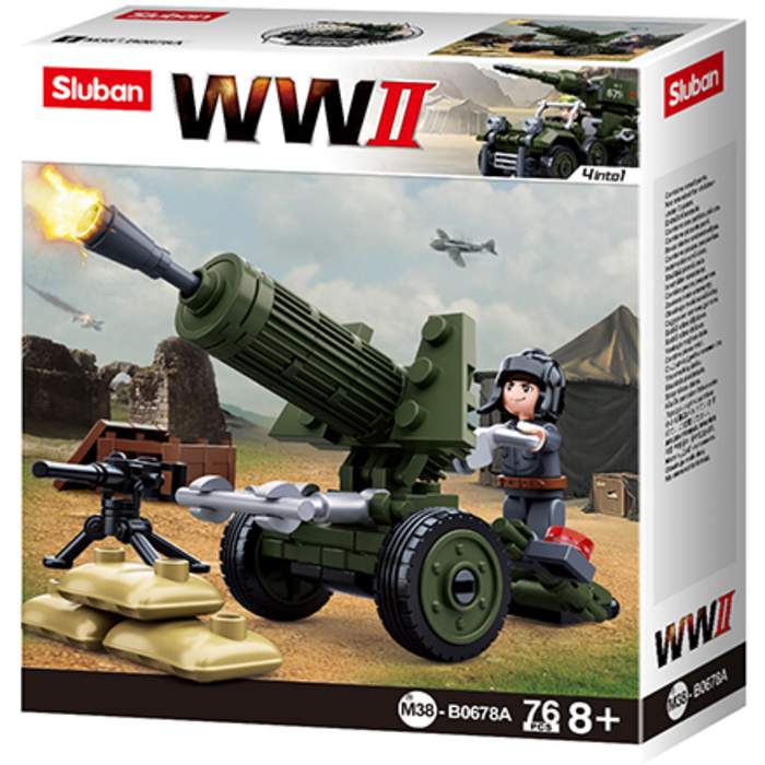 Sluban Sluban - WWII - 4in1 Army model A M38-B0678A - #16130