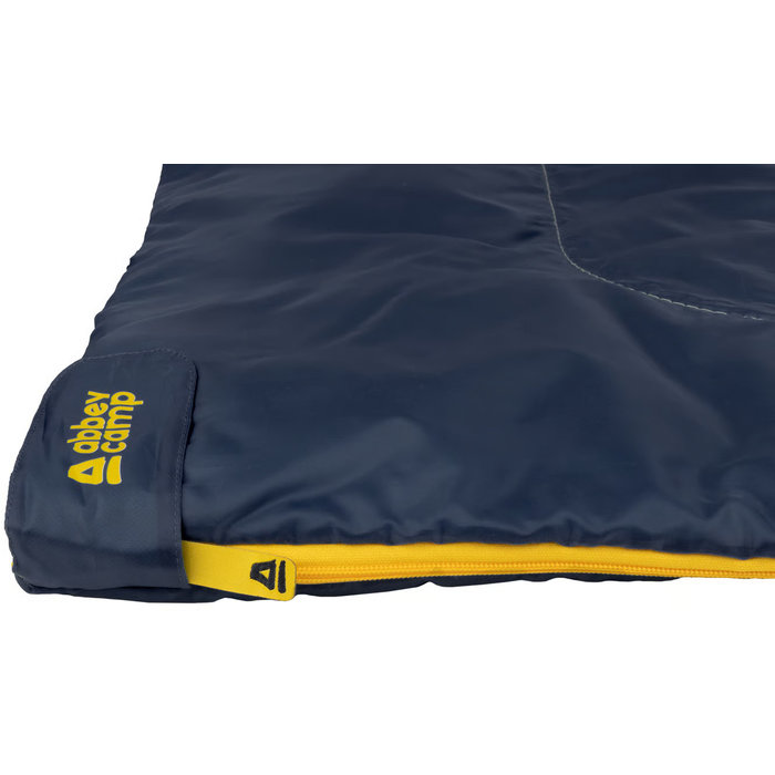Abbey Camp® Abbey Camp® - Sleeping Bag Blanket Model Summer • TARIFA-13 • Navy/Yellow