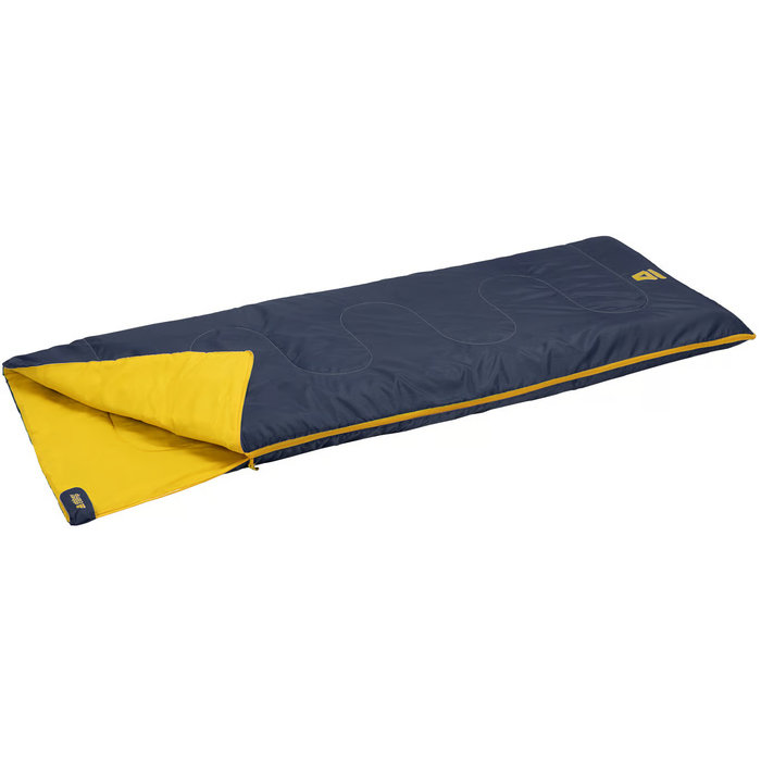 Abbey Camp® Abbey Camp® - Sac de couchage Blanket Style Summer • TARIFA-13 • Bleu marine/jaune
