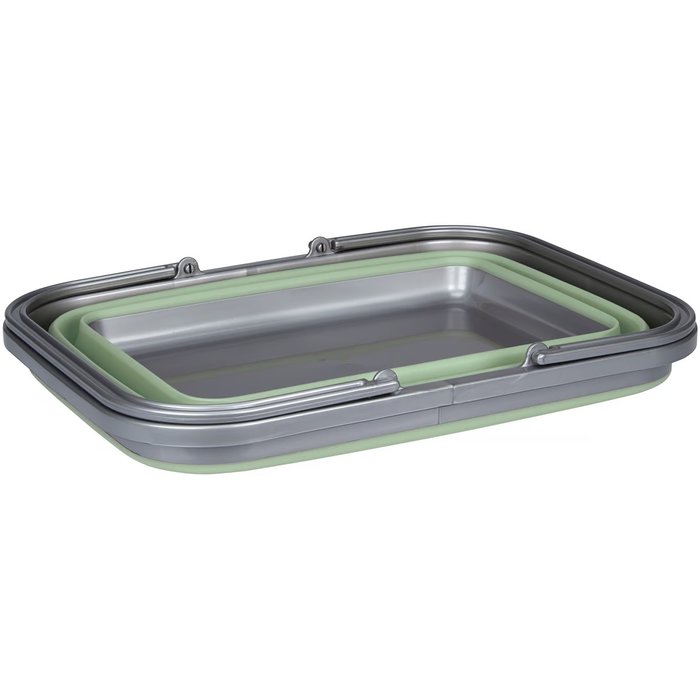 Abbey Camp® Abbey Camp® - Afwasteil Opvouwbaar 16 Liter • ANNENCY-016 • Groen/Grijs