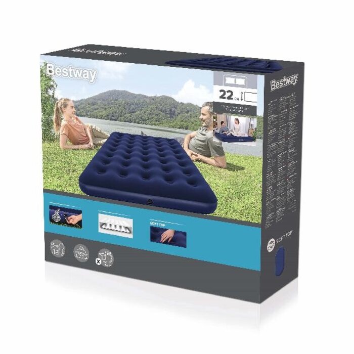 Bestway Bestway - Airbed - Flocked 22 cm full - 2 person