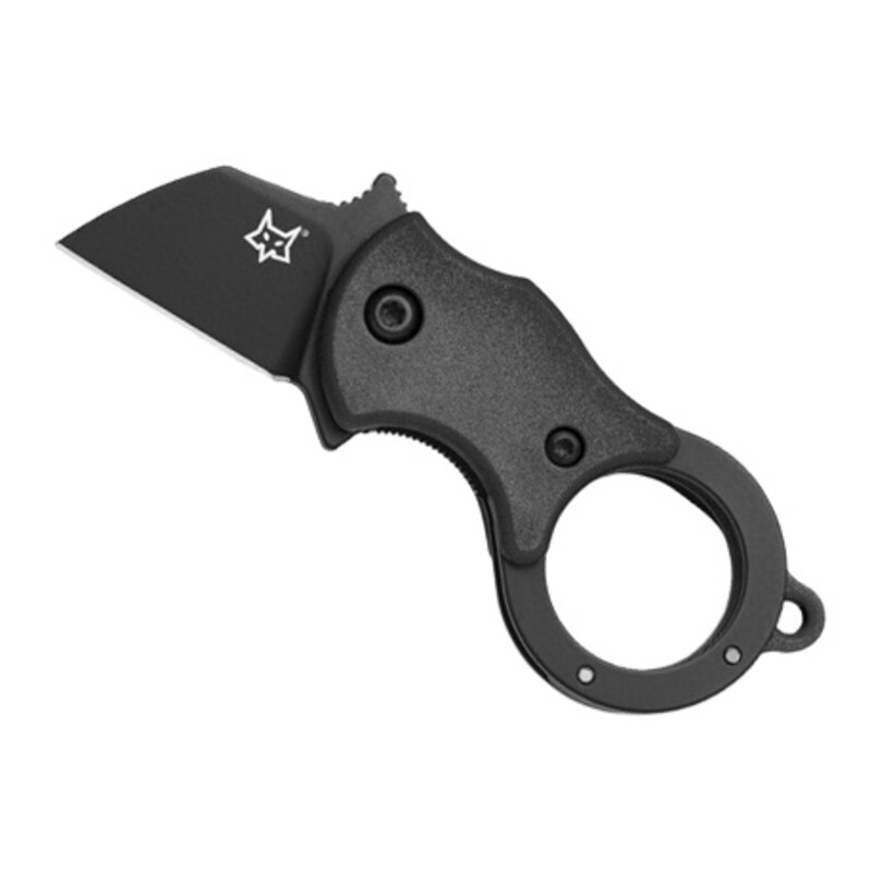 Fox Cutlery Fox - Mini-TA Folding - Black with Black Blade