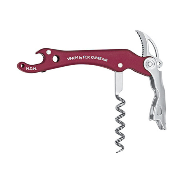 Due Cigni Coltellerie Fox Vinum - Corkscrew - Burgundy