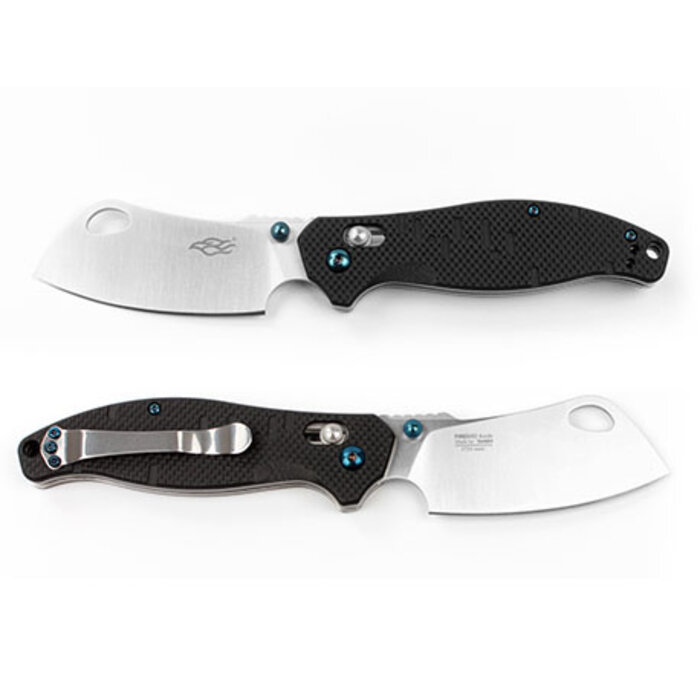 Ganzo Firebird Eenhandsmes Zwart breed lemmet PE