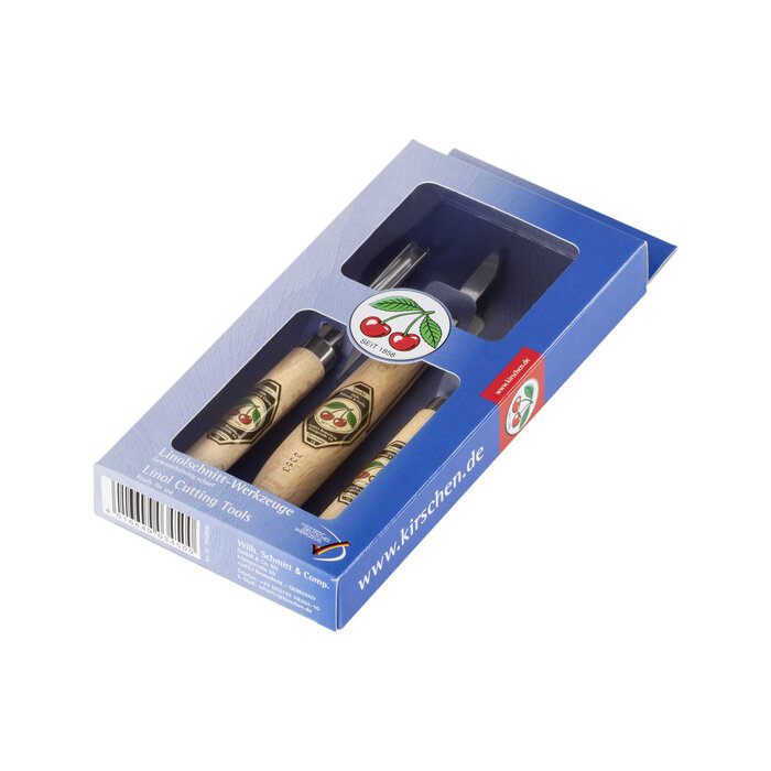 Kirschen Kirschen - Set de découpe pour linoléum - 3 pièces