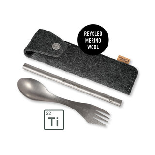 Light My Fire LMF Spork 'Straw Titanium Kit