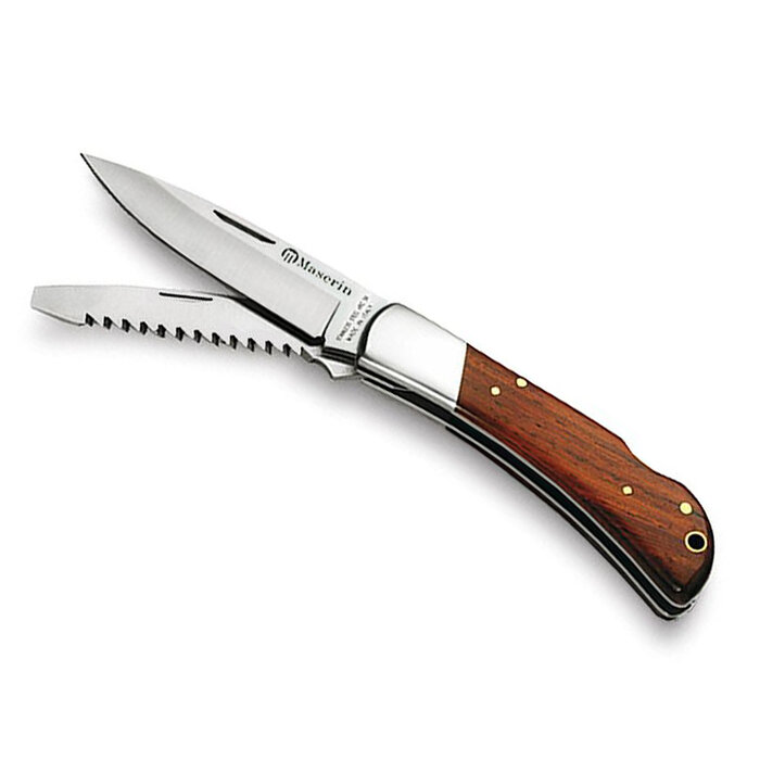 Maserin Maserin - Hunting knife with saw - Walnut