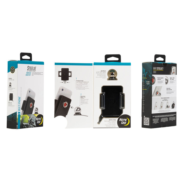Nite Ize Nite Ize - Steelie Squeeze - Dashboard Montageset