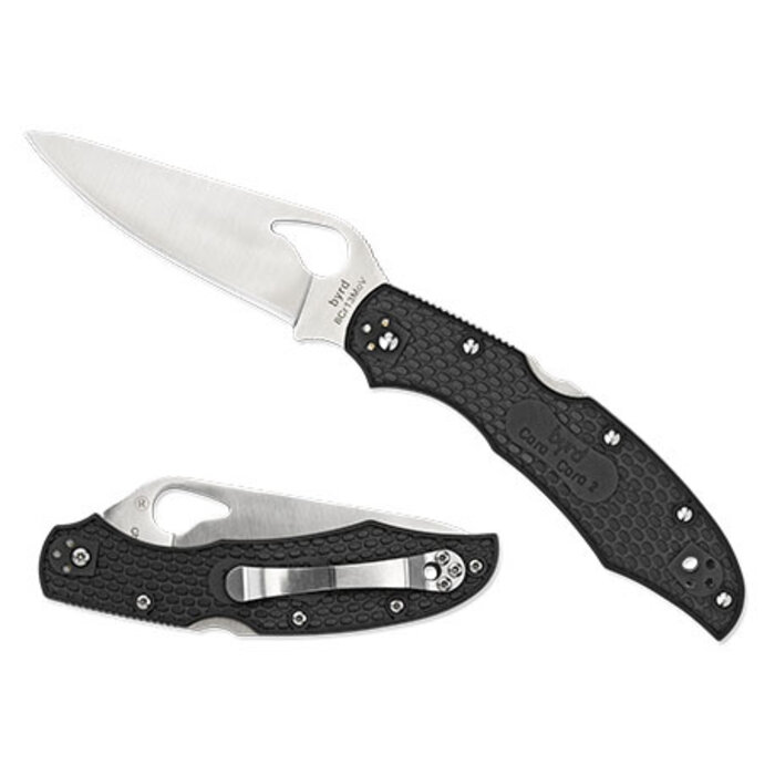 Spyderco Spyderco Byrd Cara Cara 2 Leichtes schwarz 8CR13MOV PE
