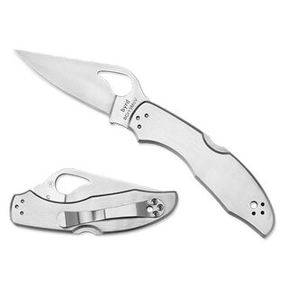 Spyderco Spyderco - Byrd Meadowlark 2 - Silver - 8Cr13MoV PE