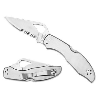 Spyderco Spyderco - Byrd Meadowlark 2 - Silver - 8Cr13MoV CE