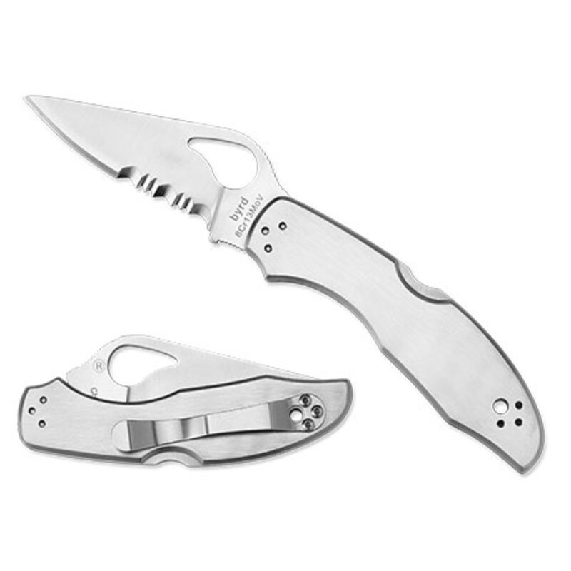 Spyderco Spyderco - Byrd Meadowlark 2 - Silver - 8Cr13MoV CE