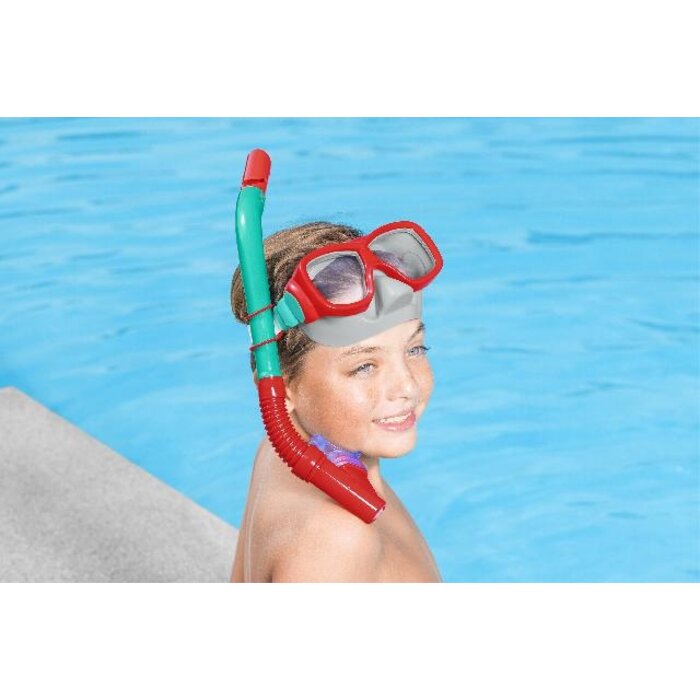 Bestway Bestway - Snorkelset - Explora - 7 jr + - Rood/Groen