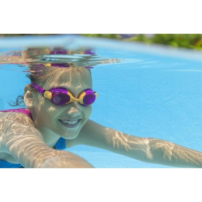 Bestway Bestway - Goggles de natation - Lightning Pro - 7 jr + - Pourpre/Orange