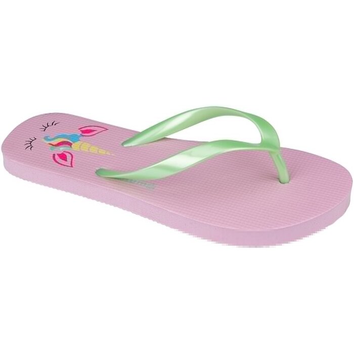 Waimea® Waimea® - Teenslippers Meisjes Print • Waikiki Beach • Roze/Mintgroen