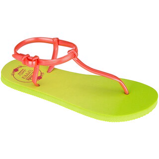 Waimea® Waimea® - Teenslippers Dames • ENKELBANDJE • Groen/Geel