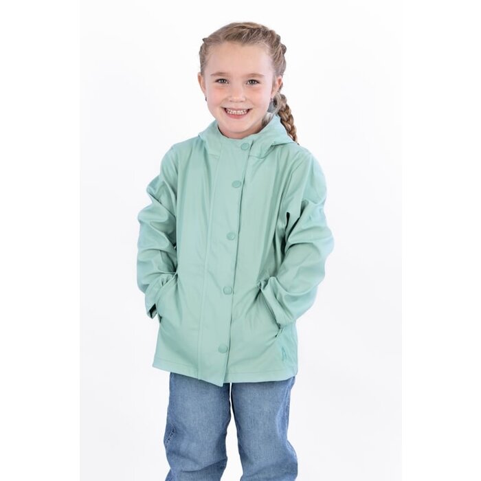 Ralka Ralka® - Veste de pluie Junior • SPRINKLE • Vert menthe/Blanc