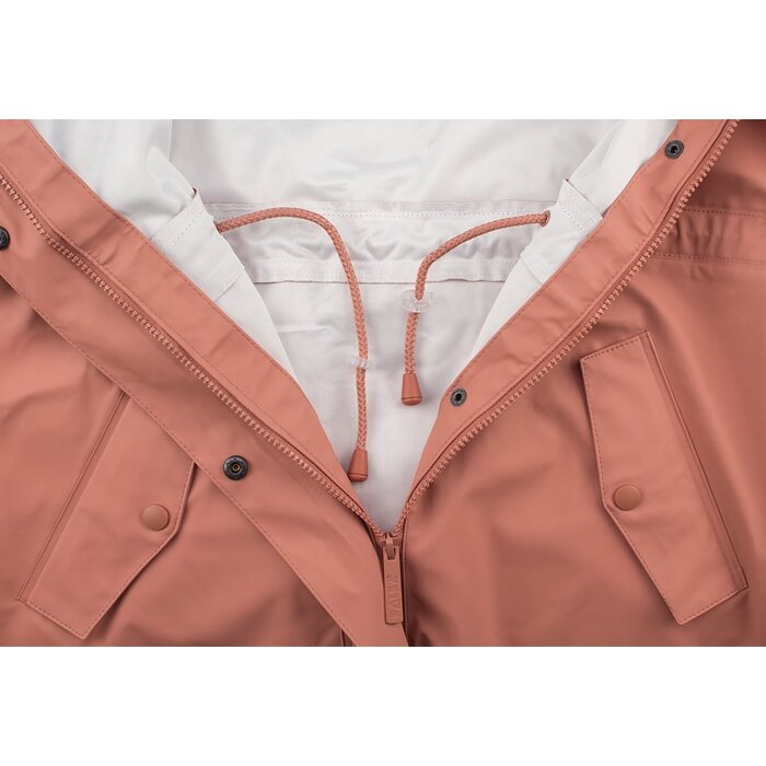 Ralka Ralka® - Regenmantel Damen • MIZZLE • Pink/Weiß