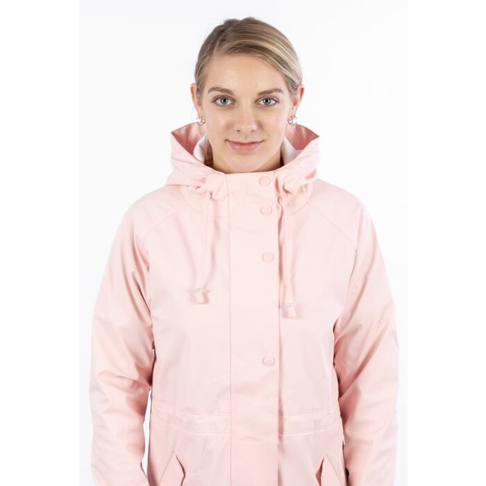 Ralka Ralka® - Regenmantel Damen • MIZZLE • Hellrosa/Weiß