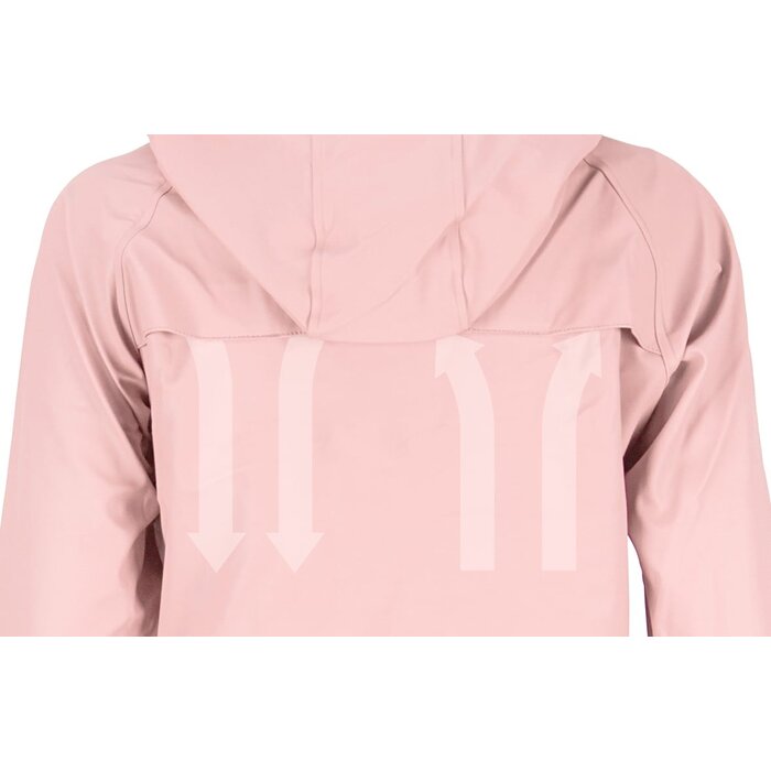 Ralka Ralka® - Regenjas Dames • MIZZLE • Licht roze/Wit
