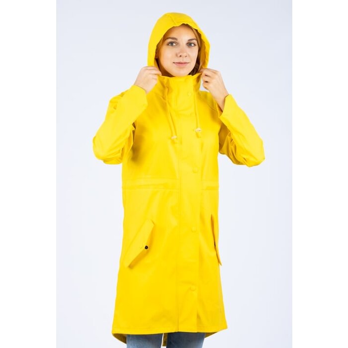 Ralka Ralka® - Regenmantel Damen • MIZZLE • Gelb/Weiß