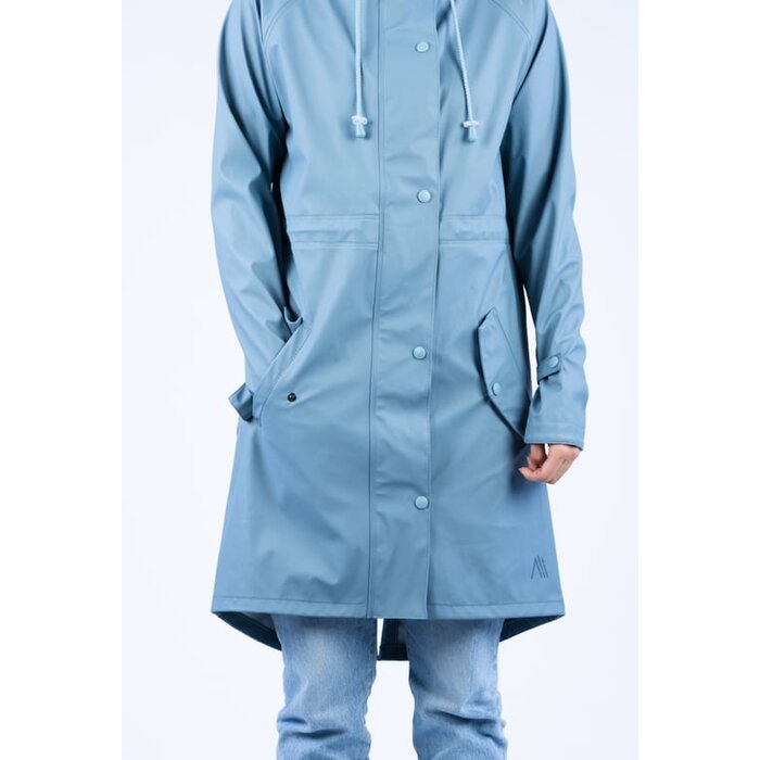 Ralka Ralka® - Regenmantel Damen • MIZZLE • Blau/Weiß