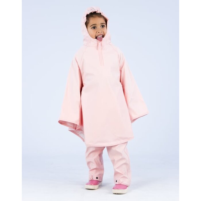 Ralka Ralka® - Regenponcho Junior • SPARKLE  • Licht roze/Wit