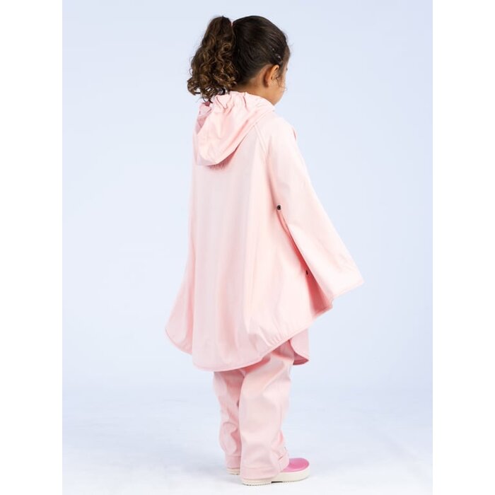Ralka Ralka® - Rain poncho Junior • SPARKLE  • Light pink/White